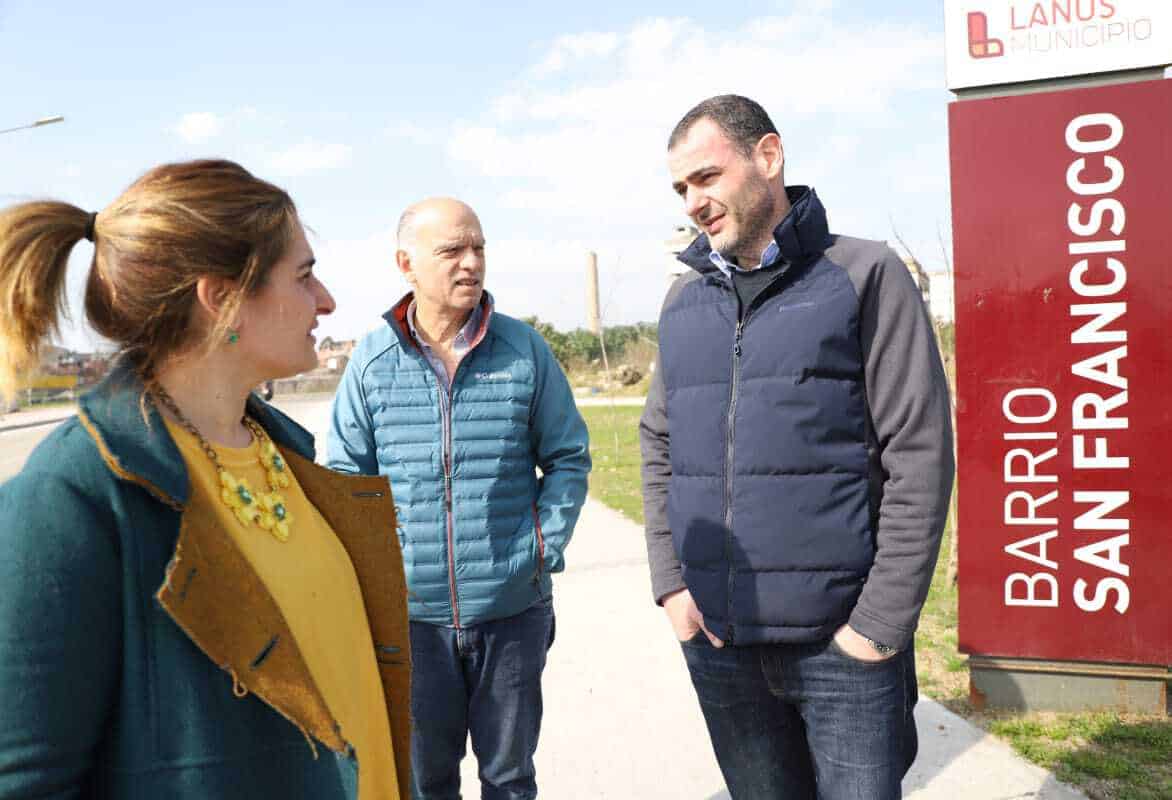 Grindetti recorrió obras en los barrios Pampa y San Francisco