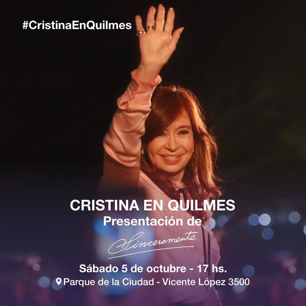 #Quilmes – Cristina en el Parque de la Ciudad