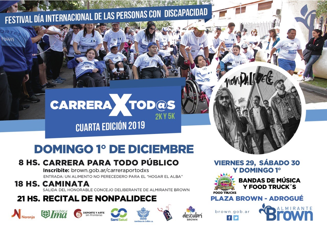 “Carrera X Todos” y show de Nonpalidece en Adrogué
