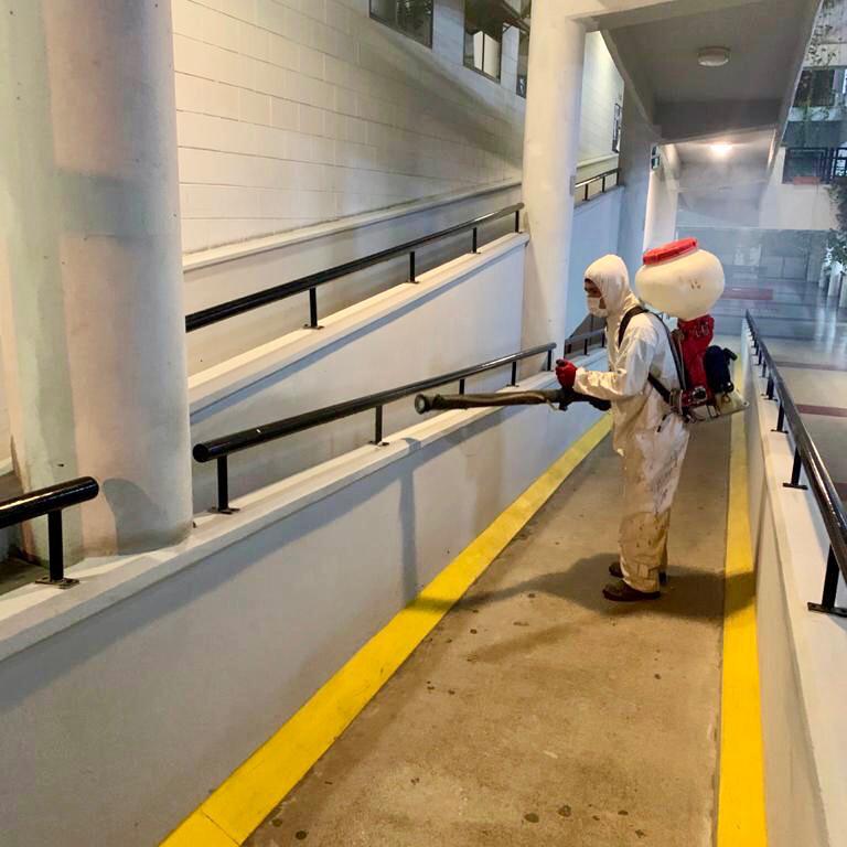 Quilmes realizó trabajos de desinfección en Hospitales y edificios municipales