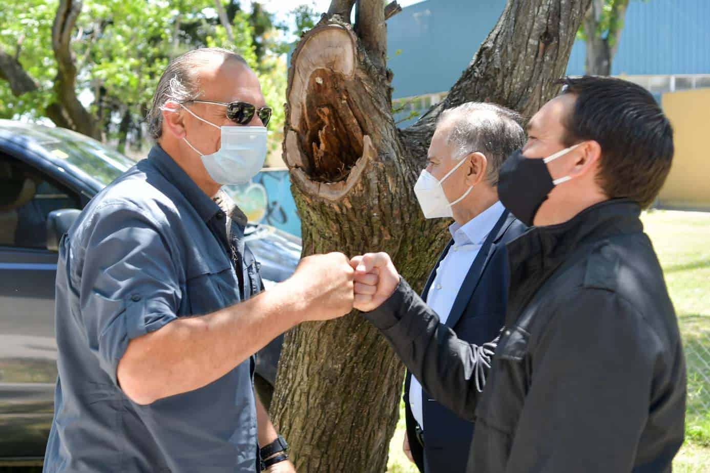 Watson recorrió junto a Berni el Centro de Protección Ciudadana