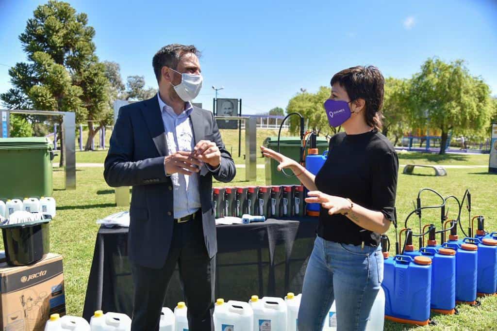 En Quilmes Oeste, Mayra Mendoza y Cabandié inauguraron el sexto EcoPunto