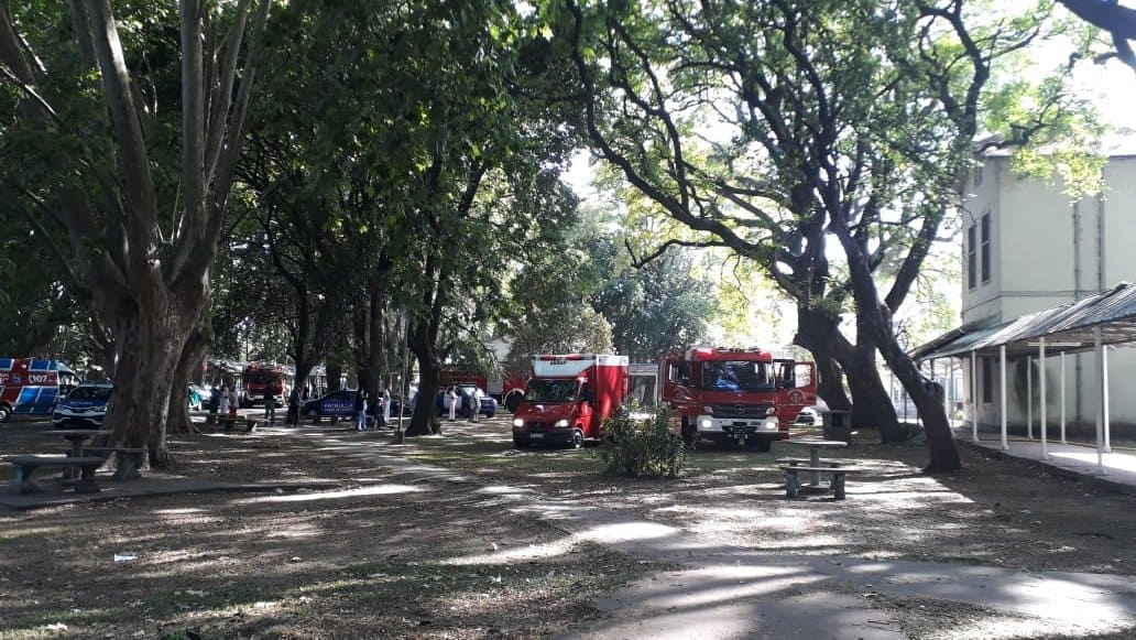 Incendio en el hospital Esteves de Temperley