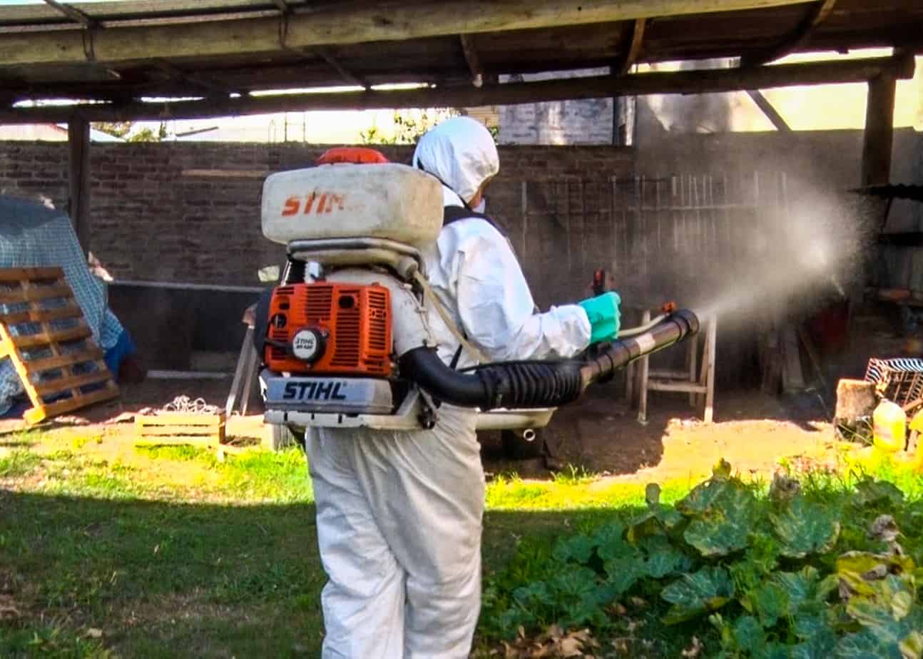 Dengue: descacharreo casa por casa y operativos de fumigación