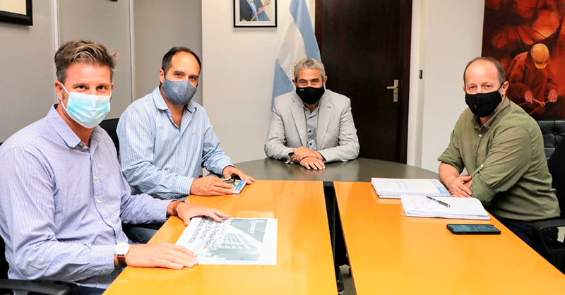 Ferraresi recibió a Insaurralde para trabajar en obras para el distrito