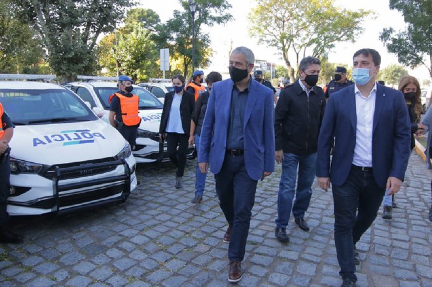 Ferraresi y Chornobroff presentaron los 90 patrulleros nuevos para el distrito