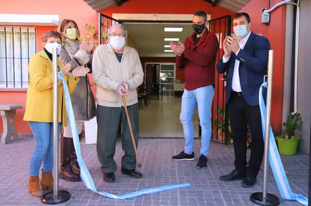 Magdalena y Chornobroff inauguraron obras en el Centro de Jubilados Unión de Domínico
