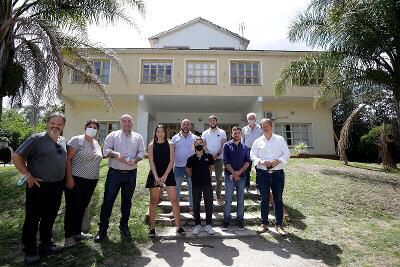 Cascallares, Fabiani y Pareto visitaron el Hogar «El Alba»