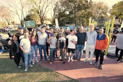 Cascallares y Fabiani inauguraron la escuela y la plaza de Calistenia en Ministro Rivadavia