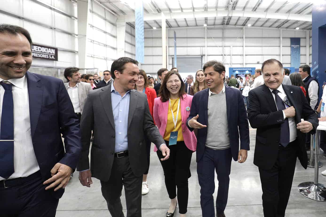 Kicillof también pasó por la Expo Pyme organizada por Batakis en Varela