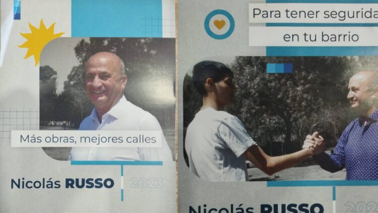 En modo campaña, Russo salió a empapelar la ciudad