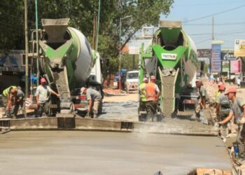 Buscan pavimentar por completo los barrios Olimpo y Epecuén