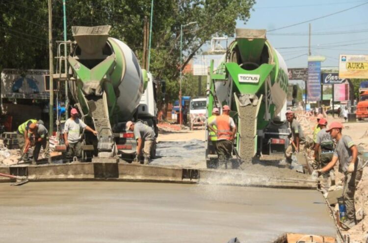 Buscan pavimentar por completo los barrios Olimpo y Epecuén