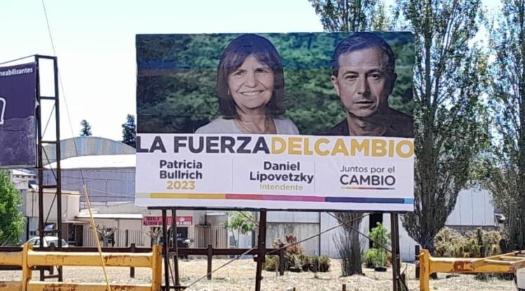 Apareció un cartel de Bullrich en un predio de Independiente pero el club se despegó