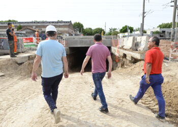 Gray recorrió la obra del paso bajo nivel Rebizo-General Paz