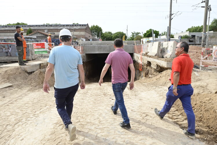 Gray recorrió la obra del paso bajo nivel Rebizo-General Paz