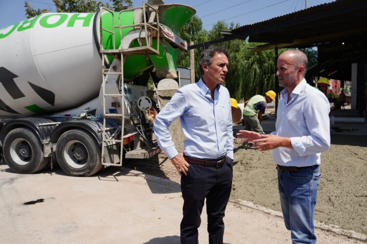 En medio de la rosca preelectoral, Insaurralde y Katopodis recorrieron obras en Lomas
