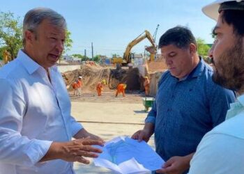 Cascallares supervisó la obra del bajo nivel de Rafael Calzada