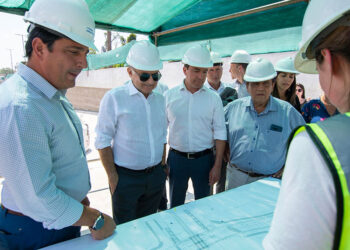 Watson y Mussi recorrieron la obra del Paso Bajo Nivel de Camino Touring Club