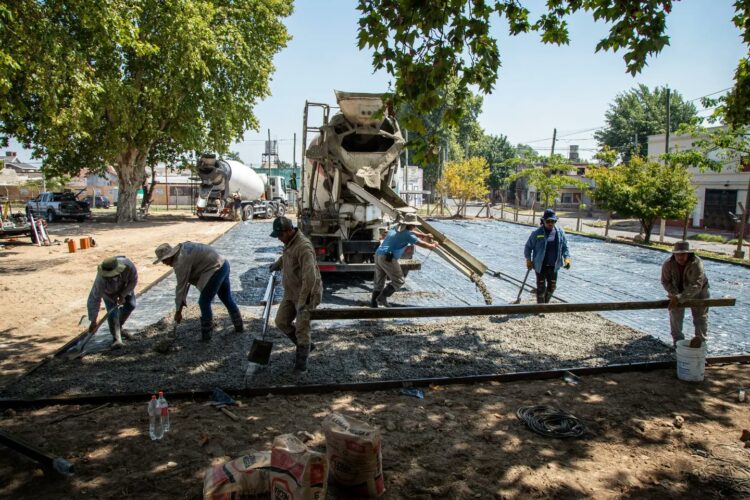 Avanzan las obras de refuncionalización del Parque de Bernal oeste