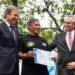 Alberto homenajeó a los caídos en Malvinas en Almirante Brown