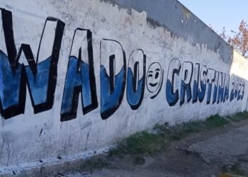 Aparecieron pintadas de «Wado con Cristina» en el Conurbano