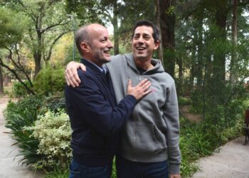 Wado sumó una foto con Insaurralde en la previa a un acto con Grabois en Fiorito