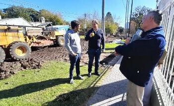 Cascallares y Fabiani recorrieron obras de asfalto en Ministro Rivadavia