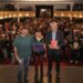 Ferraresi con un sugestivo gesto hacia Juan Grabois