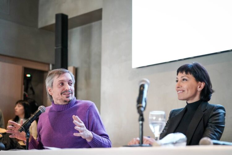 Máximo sorprendió y se reunió con comerciantes y empresarios en Quilmes