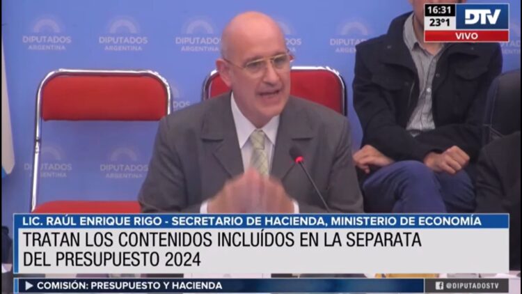 Rigo defendió la separata del presupuesto en Diputados