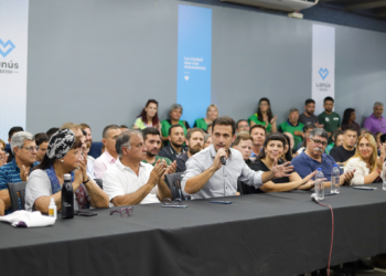 Julián reunió al sindicalismo local y llamó a marchar contra la Ley