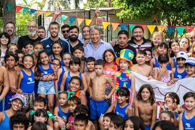 Cascallares en el cierre de la Colonia de Verano