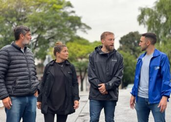 Otermín supervisó los trabajos de limpieza tras el temporal