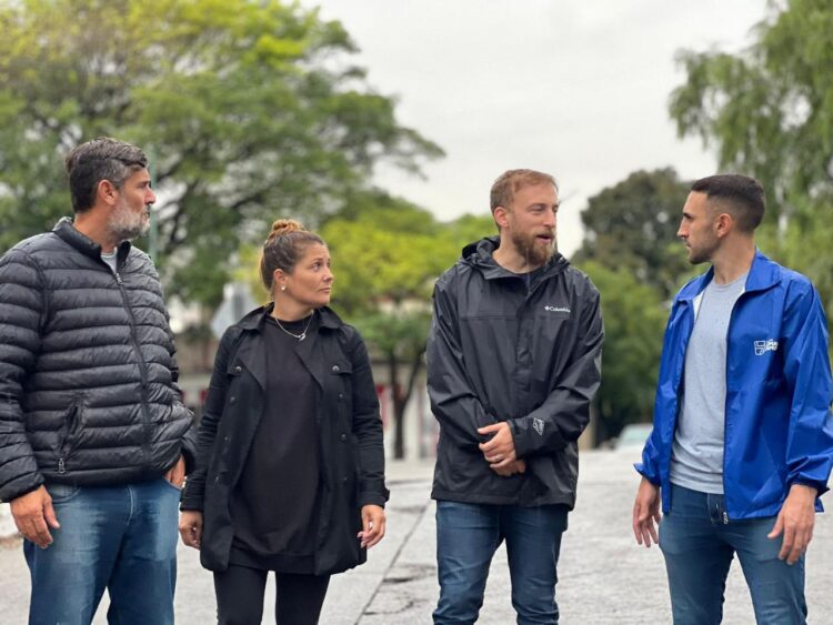 Otermín supervisó los trabajos de limpieza tras el temporal