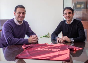 Álvarez y Chebel se reunieron por la Maratón del Club Lanús