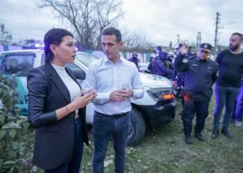 Mayra y Julián iniciaron un megaoperativo de seguridad entre Quilmes y Lanús