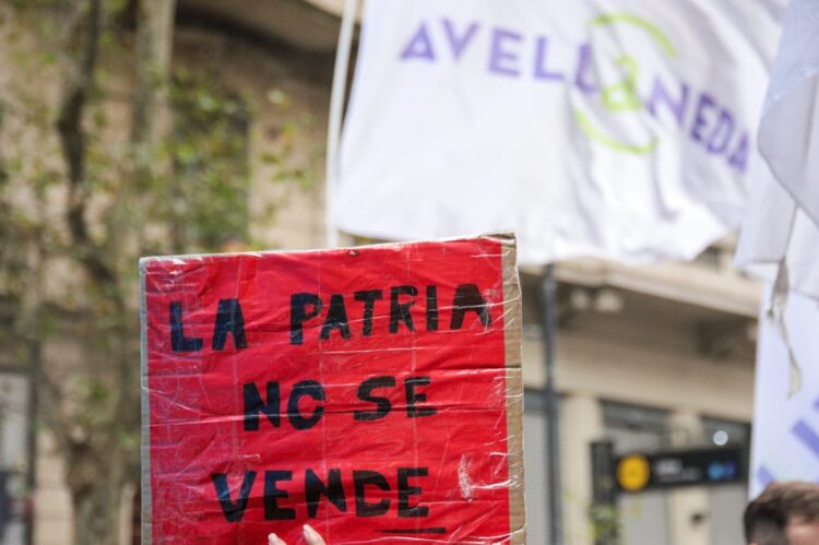 Los intendentes se sumaron a la marcha contra la Ley