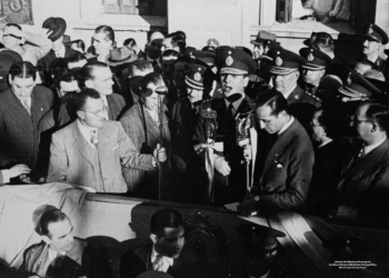 Juan Perón en Quilmes, 2 de setiembre 1944, foto Archivo Museo Histórico Fotográfico de Quilmes