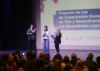 Mayra y González Santalla presentaron el proyecto sobre TEA y Neurodiversidades