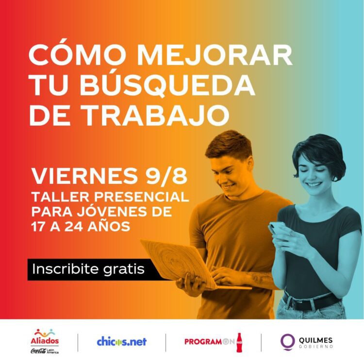 ProgramON: Está abierta la inscripción para el taller de inserción laboral articulado entre el Municipio y Coca Cola