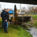 Gray supervisó la obra de limpieza y saneamiento del Arroyo Ortega
