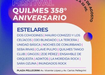 Estelares cierra los festejos por el aniversario de Quilmes
