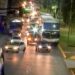 Protesta de micros de larga distancia en el Triángulo de Bernal