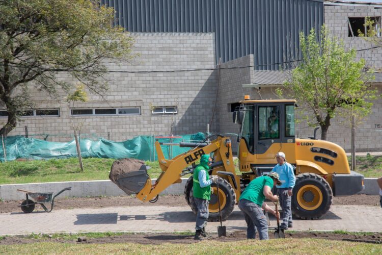 Avanzan las obras en el Parque Central Las Colonias