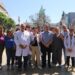 Gray participó de la marcha blanca en rechazo al desfinanciamiento de la salud y la educación