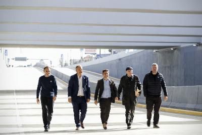 Kicillof y Cascallares inauguraron el viaducto de la rotonda Los Pinos