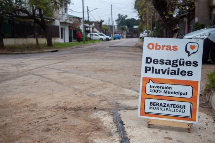 Finalizó la obra de desague pluvial del barrio San Pedro