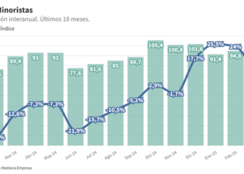 Las ventas minoristas pyme descendieron 2,9% interanual en mayo