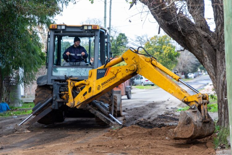 Berazategui continúa con las Obras de infraestructura hidráulica